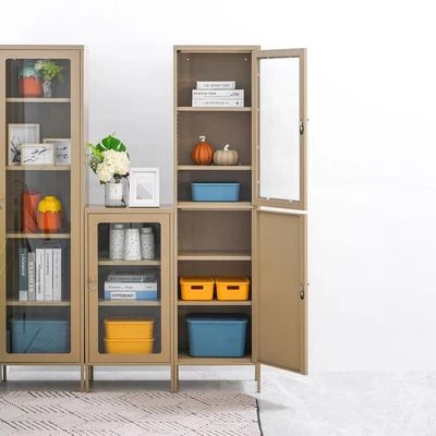 Gambar Informa Flins Lemari Arsip Kantor Metal Half Door - Cokelat