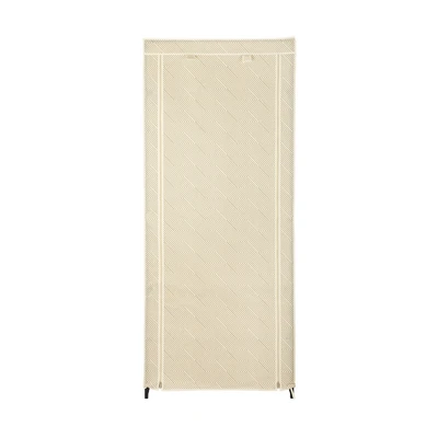 Gambar Stora 45x75x180 Cm Lemari Pakaian Lipat - Krem Beige