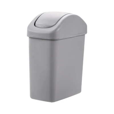 Gambar Informa Tempat Sampah Tutup Swing Plastik Rectangular 11.5 Liter - Abu-Abu