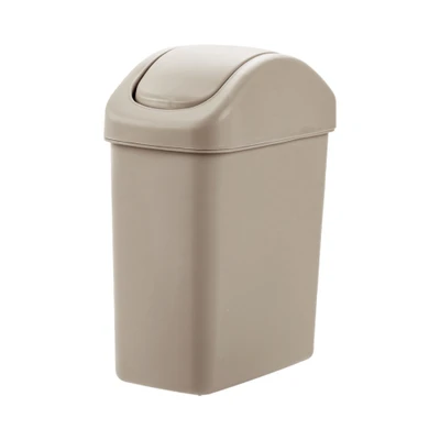 Gambar Informa Tempat Sampah Tutup Swing Plastik Rectangular 11 Liter - Krem Beige