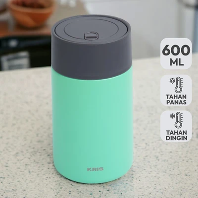 Gambar Kris Daisy Wadah Makanan Thermal 600 ml - Hijau