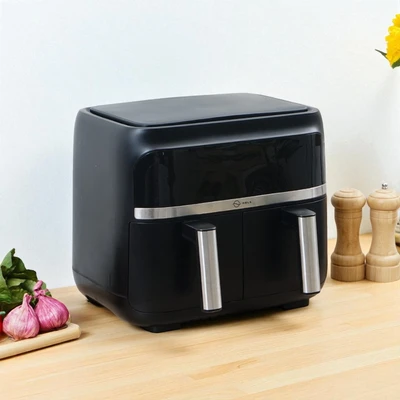 Gambar Kels Belva Air Fryer Double Basket 8 Liter - Hitam