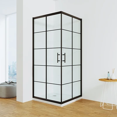 Gambar Fosa Shower Box New 6 mm Jn-F004 - Hitam