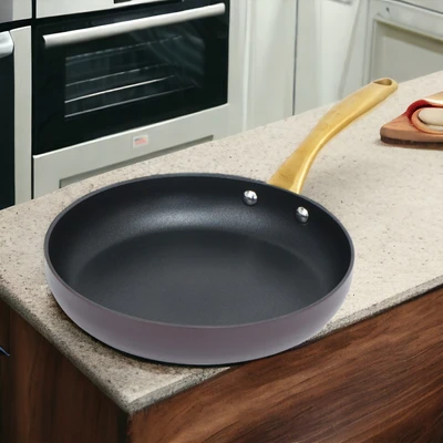 Gambar Sitram Wajan Penggorengan Aluminium 24 cm 439C - Cokelat