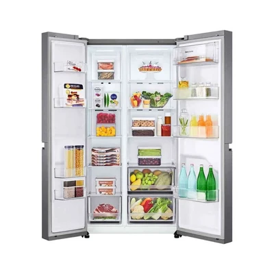 Gambar LG Kulkas 4 Pintu Side By Side 647 Liter GC-B257SQYL - Abu-Abu Tua
