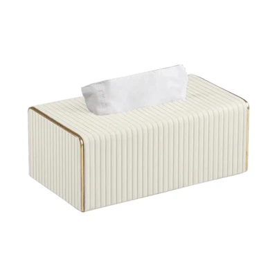 Gambar Informa Esme Kotak Tisu Kulit 21x13x9.5 cm - Putih
