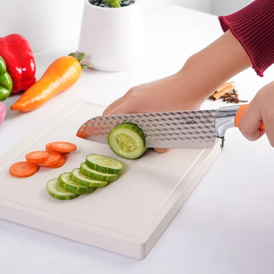 Gambar Cooking Color Mavis Pisau Dapur Dengan Pengasah Pisau Set 6 pcs