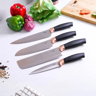 Gambar Cooking Color Margo Pisau Dapur Dengan Block Penyimpanan Set 5 pcs