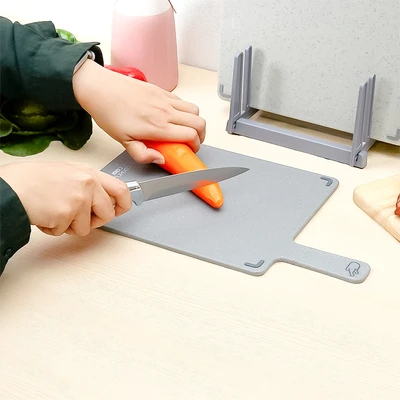 Gambar Cooking Color Macy Talenan Plastik Rectangle Dengan Stander Set 5 pcs