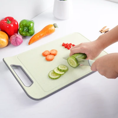 Gambar Cooking Color Marcia Pisau Dapur Dengan Talenan Set 3 pcs - Hijau