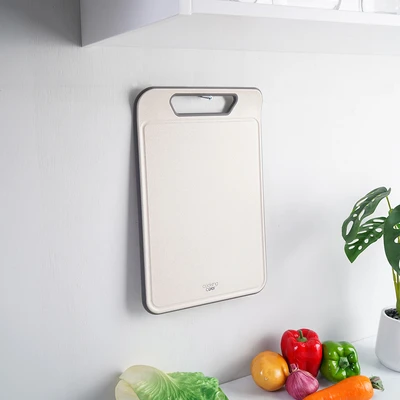 Gambar Cooking Color Marcia Pisau Dapur Dengan Talenan Set 3 pcs - Krem