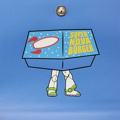Gambar Loungefly Dompet Toy Story Pizza Planet Super Nova Burger Wdwa2551