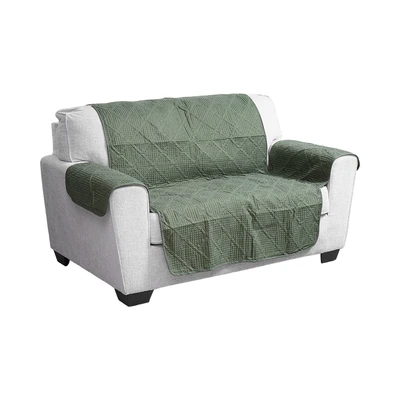Gambar Informa Sherry Pelindung Sofa Microfiber Jacquard 2 Seater 223x179 - Hijau