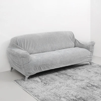 Gambar Informa Sheryn Sarung Sofa Polyester Chenille 245x160 cm - Abu-Abu
