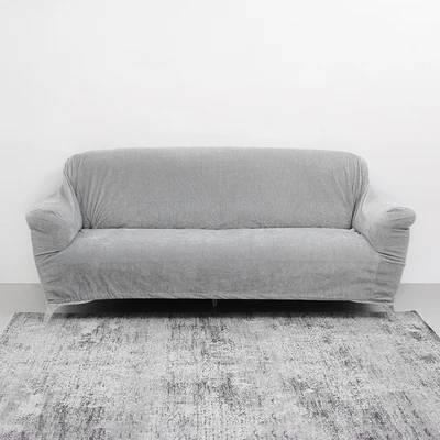 Gambar Informa Sheryn Sarung Sofa Polyester Chenille 245x160 cm - Abu-Abu