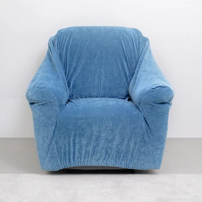 Gambar Informa Sheryn Sarung Sofa Polyester Chenille 245x60 cm - Biru