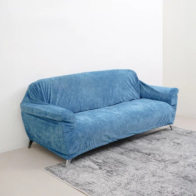 Gambar Informa Sheryn Sarung Sofa Polyester Chenille 245x120 cm - Biru