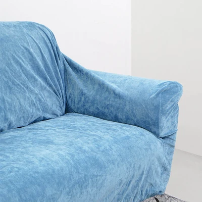Gambar Informa Sheryn Sarung Sofa Polyester Chenille 245x120 cm - Biru