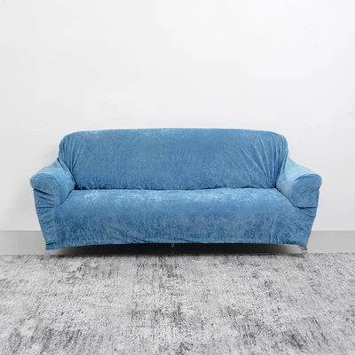 Gambar Informa Sheryn Sarung Sofa Polyester Chenille 245x160 cm - Biru