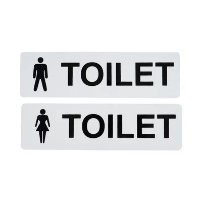 Gambar Krisbow Stiker Anodized Akrilik Toilet Men & Woman 7.5x26 cm