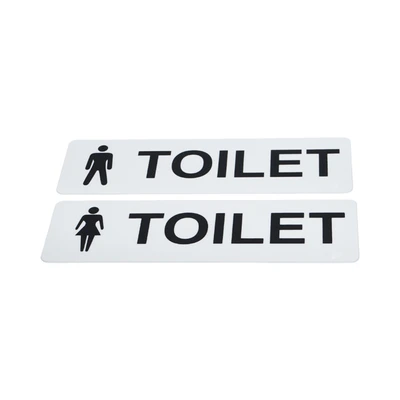 Gambar Krisbow Stiker Anodized Akrilik Toilet Men & Woman 7.5x26 cm
