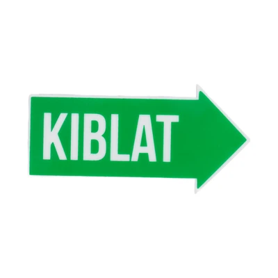 Gambar Krisbow Stiker Anodized Akrilik Kiblat 6x12 cm