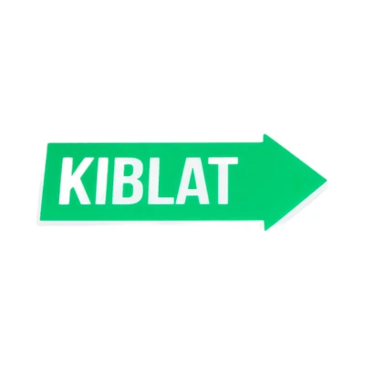 Gambar Krisbow Stiker Anodized Akrilik Kiblat 6x12 cm