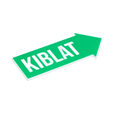 Gambar Krisbow Stiker Anodized Akrilik Kiblat 6x12 cm