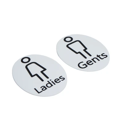 Gambar Krisbow Stiker Anodized Akrilik Toilet Ladies & Gents 10x14 cm