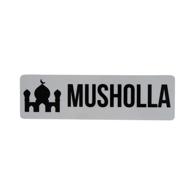 Gambar Krisbow Stiker Anodized Akrilik Mushola 7.5x26 cm