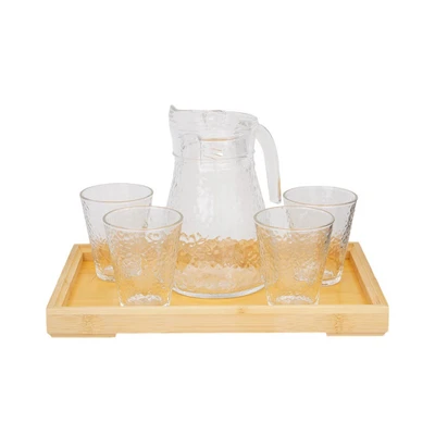 Gambar Delicia Teko & Gelas Dengan Nampan Frosty Set 6 pcs