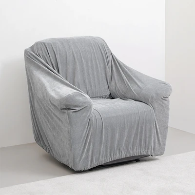 Gambar Informa Sheryn Sarung Sofa Polyester Chenille 245x60 cm - Abu-Abu
