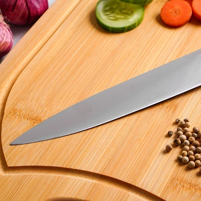 Gambar Cooking Color Maple Pisau Pengiris 34 cm - Hitam
