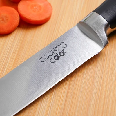 Gambar Cooking Color Maple Pisau Pengiris 34 cm - Hitam