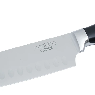 Gambar Cooking Color Maple Pisau Santoku 31 cm - Hitam