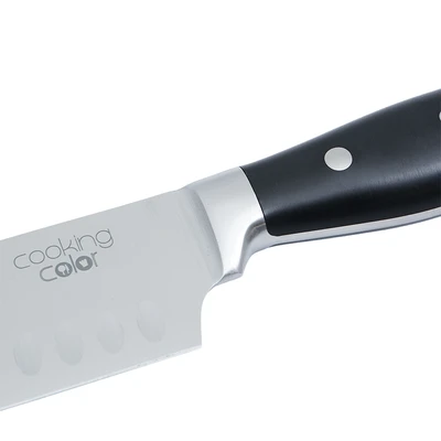 Gambar Cooking Color Maple Pisau Santoku 31 cm - Hitam