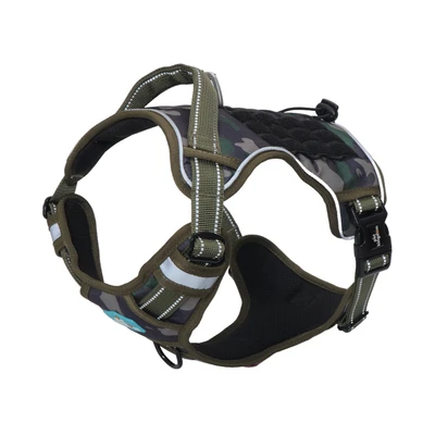 Gambar Pet Kingdom Ukuran M Coolpet Harness Anjing Camo - Hijau