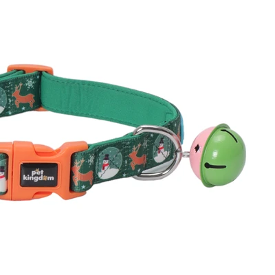 Gambar Pet Kingdom Coolpet Kalung Anjing Christmas Large - Hijau