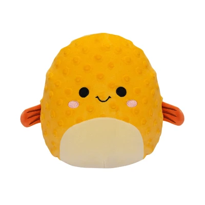 Gambar Squishmallows 7.5 Inci Boneka Pufferfish - Oranye