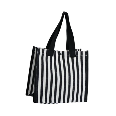Gambar Passport Maggie Tote Bag Stripe - Hitam