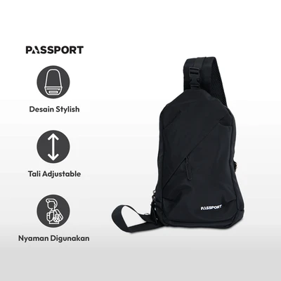 Gambar Passport Stanley Tas Selempang - Hitam