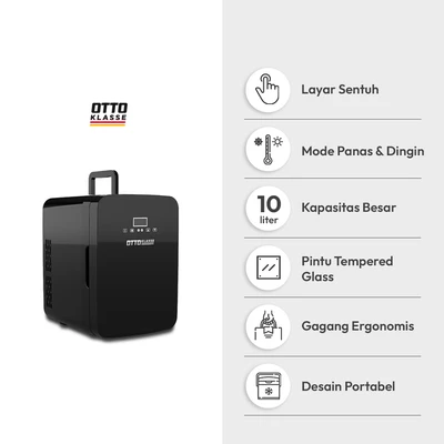 Gambar Otto Klasse Kulkas Mobil Cool & Warm Dual Cooling 10 Liter - Hitam