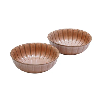 Gambar Appetite Helja Perlengkapan Makan Set 8 pcs - Cokelat Glaze Sand