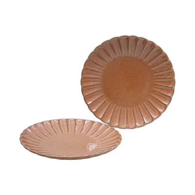 Gambar Appetite Helja Perlengkapan Makan Set 8 pcs - Cokelat Glaze Sand