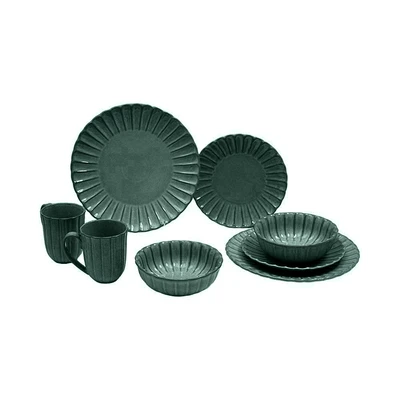 Gambar Appetite Helja Perlengkapan Makan Set 8 pcs - Hijau Glaze