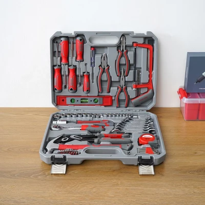 Gambar Maxbuilt Perkakas Mekanik Multifungsi Set 96 pcs - Abu-Abu