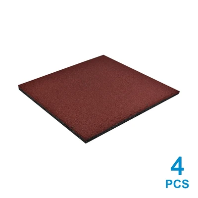 Gambar Soleil Karpet Lantai 1 SQM Set 4 pcs - Merah