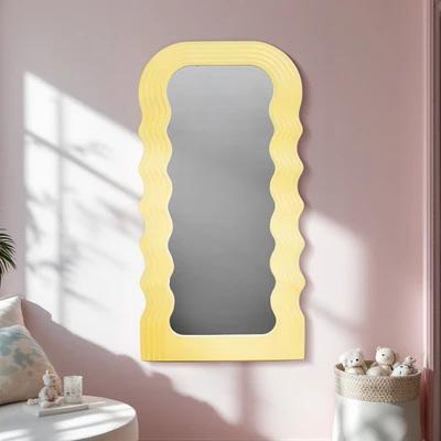 Gambar Informa Cermin Dinding Dekorasi Plastik 35.5x3x70 cm - Kuning
