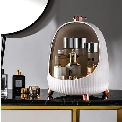 Gambar Stora 17.5x17.5x25.5 cm Organizer Kosmetik LED - Putih