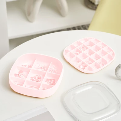 Gambar Stora Kotak Perhiasan 2 Tingkat 15x15x5.6 cm - Pink